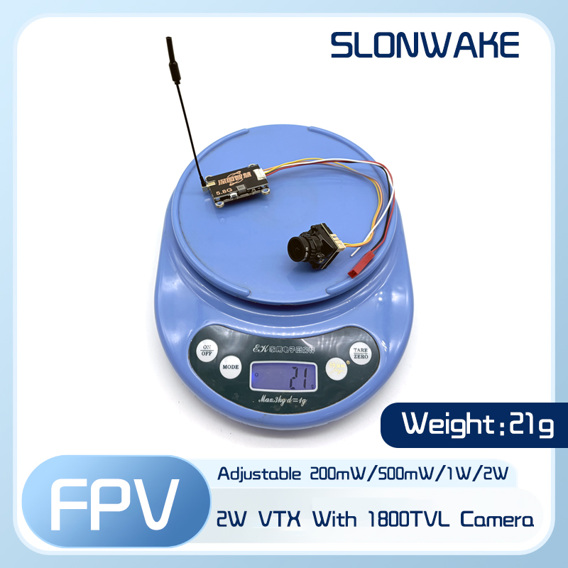SLONWAKE 5.8G 56CH 2W pemancar - Fpv Drone Frame ulasan dan harga